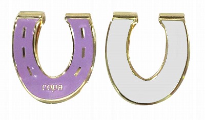 Dr.コパ　きらめき馬蹄マネークリップ ホワイト