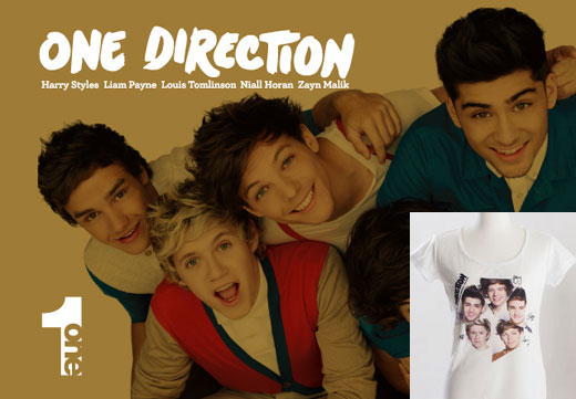 ワンダイレクション【ONE DIRECTION】公式写真集「1one」＋日本オリジナルデザインTシャツ＋特典ステッカー1枚【公式 / オフィシャル】